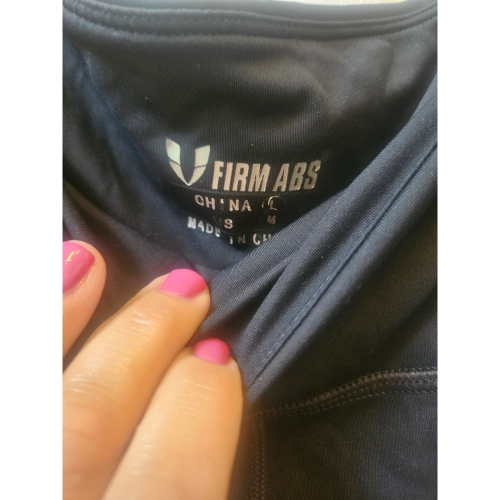 Firm Abs Womens Black Cargo Leggings High Waisted Buckle Pocket Athletic Tights - Picture 4 of 4